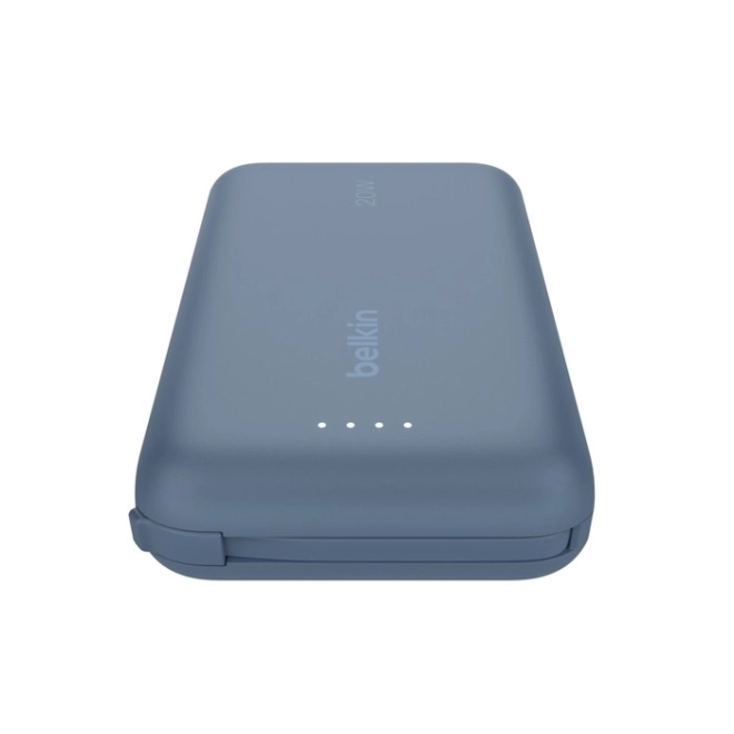 Powerbank BoostCharge 10K mAh 20W integrált kábellel, kék
