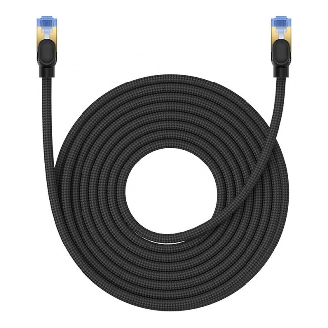 Oplett hálózati kábel CAT.7 RJ45 10Gbps 10m fekete