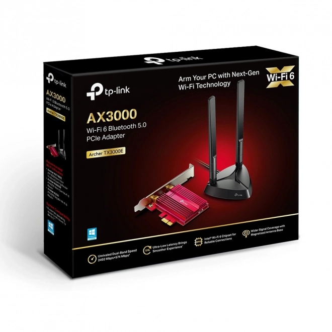 Archer TX3000E PCI-E WiFi 6 hálózati kártya BT 5.0