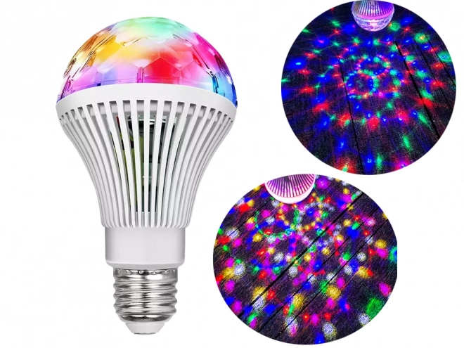 Forgó LED diszkógömb izzó