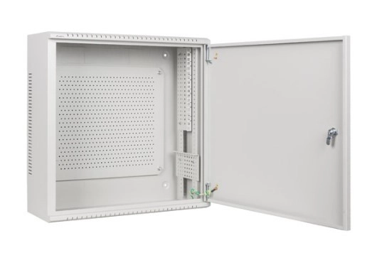 Lanberg alacsony profilú fali rack szekrény 19 hüvelykes 6U+3U szürke