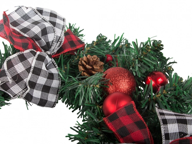 Karácsonyi díszítős girland ajtóra és falra