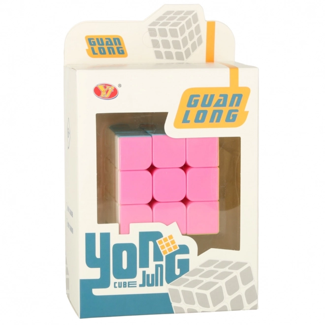 Logikai játék neon színű kirakó kocka 3x3x3