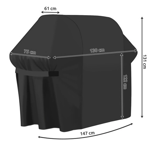 Nagyméretű grill takaró 147x75x131 cm