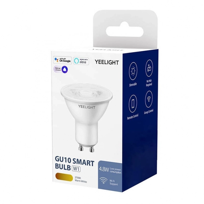 Yeelight intelligens GU10 LED izzó (állítható fényerő)