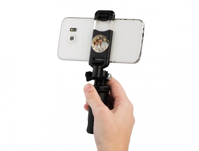 Mini statív okostelefonokhoz 20 cm fekete
