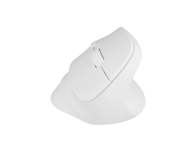 Vertikális vezeték nélküli egér Crake 2 BT 5.2 + 2.4GHz fehér