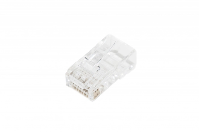 Rj45 átmenő csatlakozó, kat.5e, árnyékolatlan, AWG 26-24, 100 db