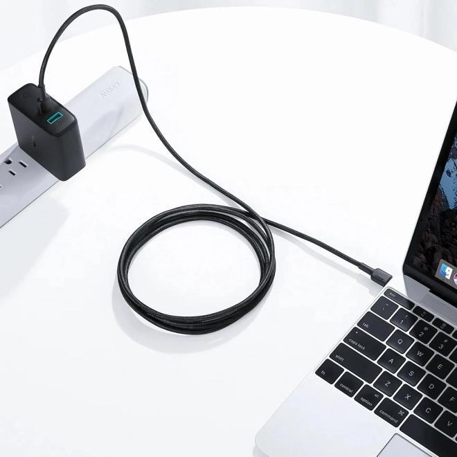 Nylon USB C - USB C kábel 0,9m