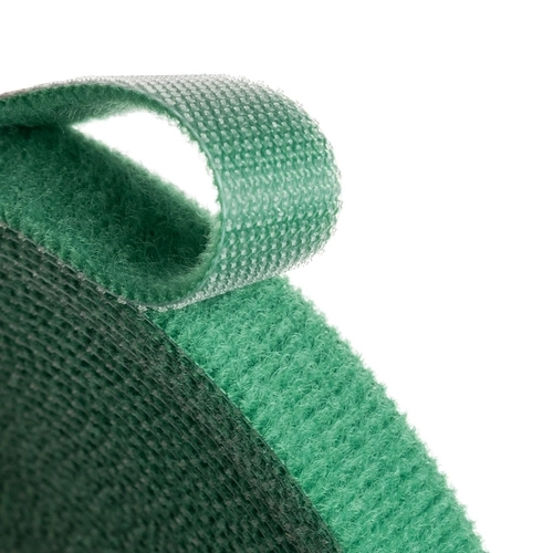 Gardlov zöld textil szalag kapoccsal és hurkolással 5m