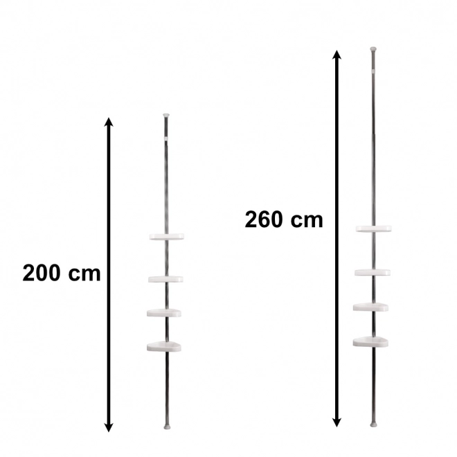 Sarok zuhanypolc teleszkópos 260cm magassággal