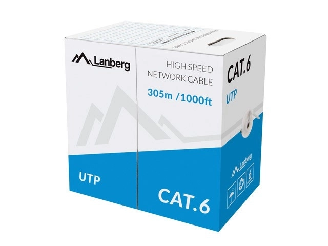 Szürke UTP Cat6 hálózati kábel 305m