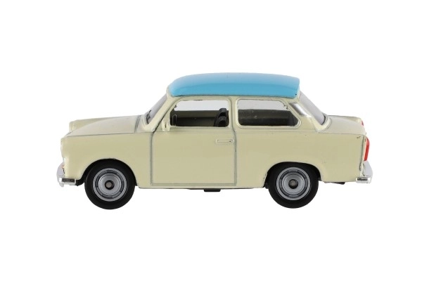 Stílusos Trabant Autó 1:60 Fém 7cm - Szabadonfutó