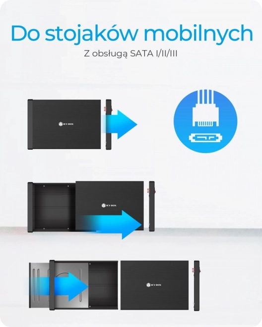 Elegáns fekete külső ház DVD/Blu-Ray lejátszókhoz