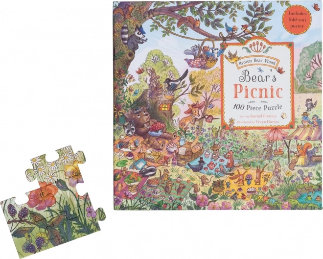 galison medve piknik puzzle