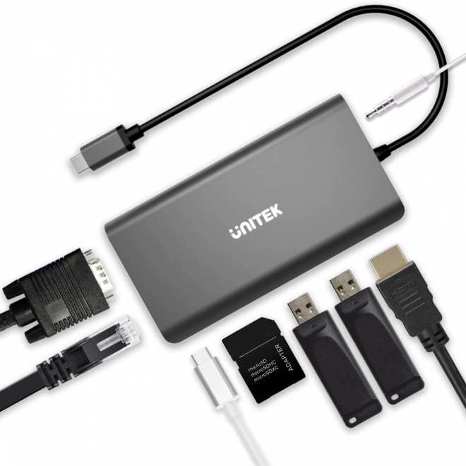 Többportos 8 az 1-ben USB-C HUB