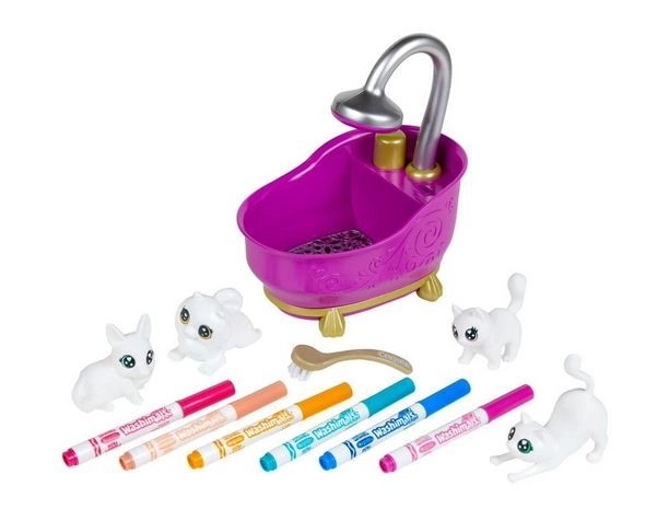Kreatív szett festhető figurákkal: CRAYOLA Washimals kád szett