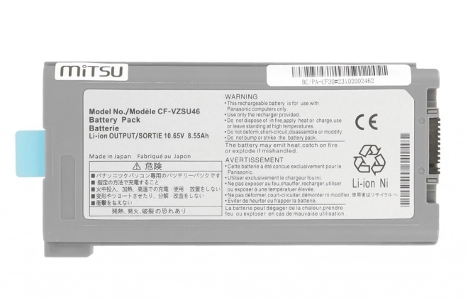 Panasonic ToughBook CF-30, CF-31, CF-53 akkumulátor 8550 mAh