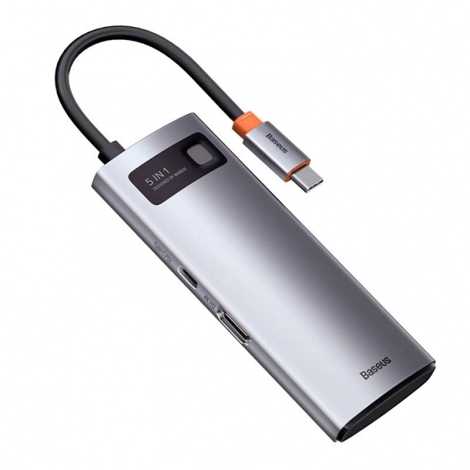 Baseus Metal Gleam 5 az 1-ben USB-C dokkoló állomás