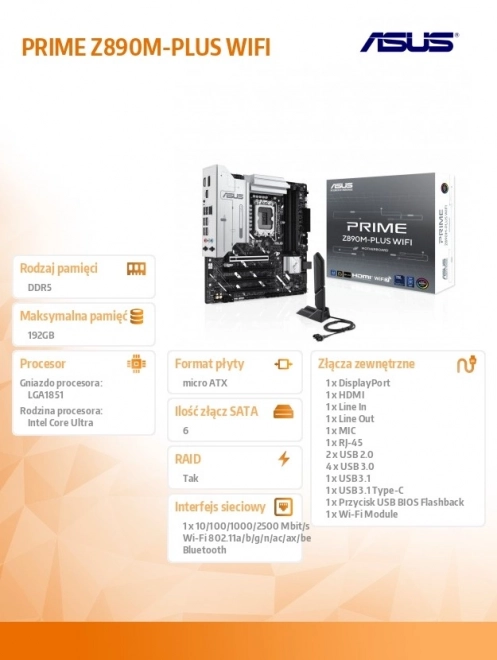 Asus Prime Z890M-PLUS WIFI alaplap