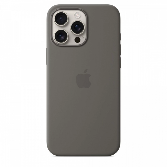 Silikon tok MagSafe iPhone 16 Pro Max - hegyi szürke
