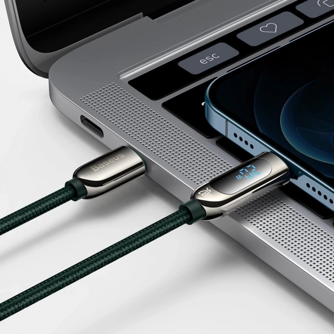 Baseus usb-c - lightning gyors töltő és adatkábel 2m zöld