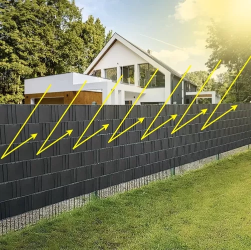 Kerti kerítésszalag 19cm x 35m, antracit