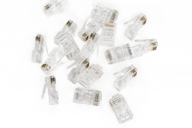 Rj45 átmenő csatlakozó, kat.5e, árnyékolatlan, AWG 26-24, 100 db