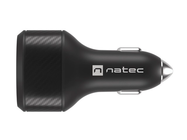 Natec autós töltő 2x USB 1x USB-C gyorstöltéssel