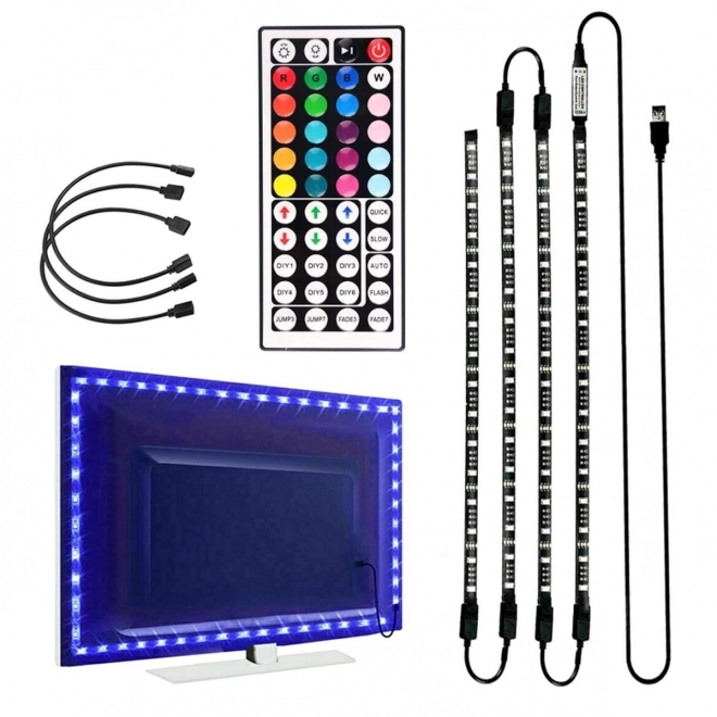 Rgb Led Tv Háttérvilágítási Készlet 4x50cm