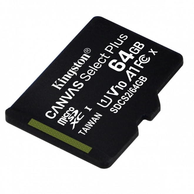 Kingston 64GB MicroSD kártya - Canvas Select Plus