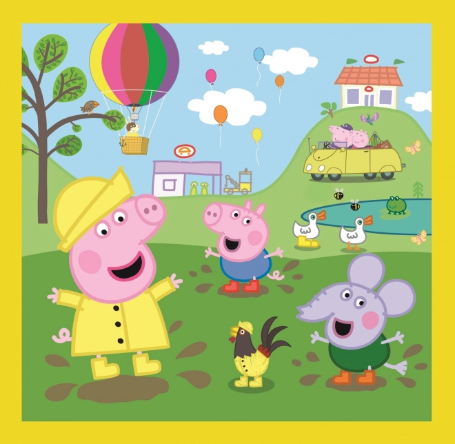 Peppa malac vidám napja 3 az 1-ben puzzle