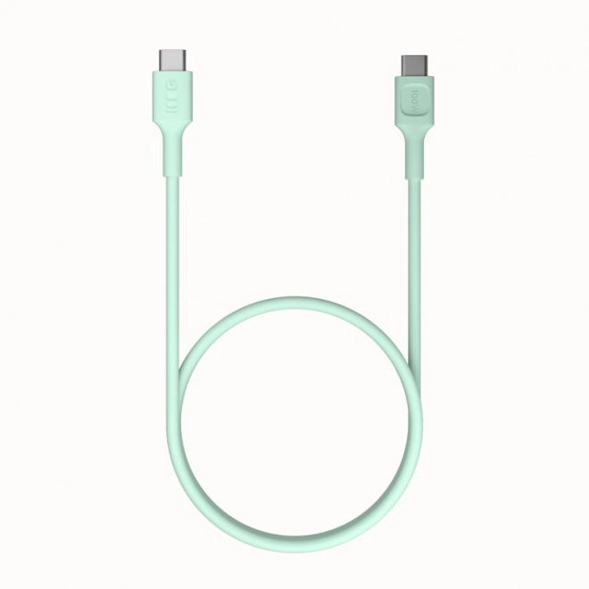 Zöld szilikon PowerFlex 100W USB-C-USB-C kábel