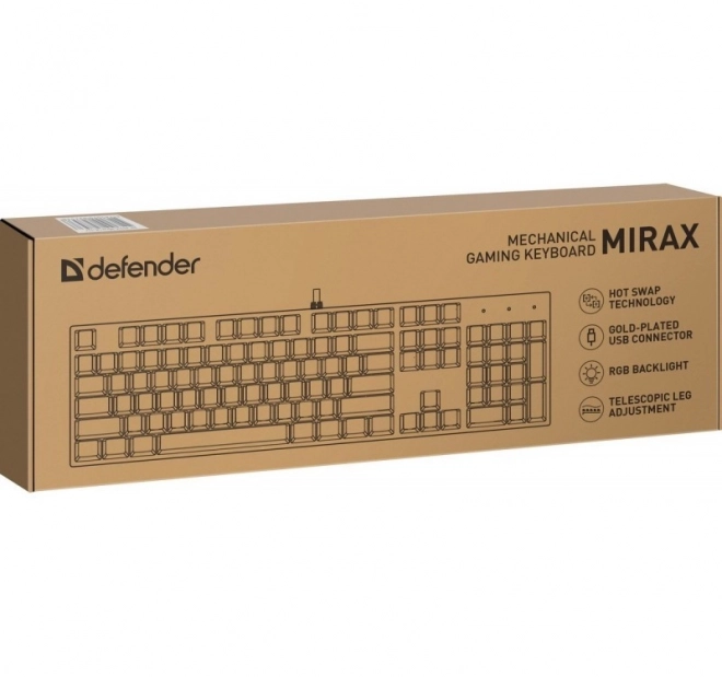 Mechanikus billentyűzet RGB világítással - fekete