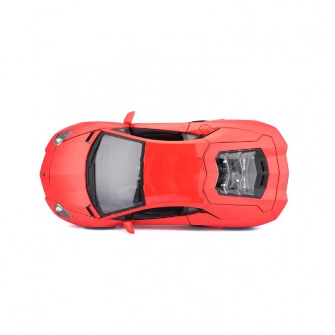 Bburago Lamborghini Aventador LP700-4 fém autó 1:18 méretarányban, narancssárga