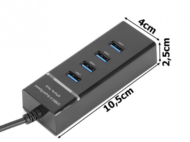 Usb 3.0 hub 4 portos elosztó adapter