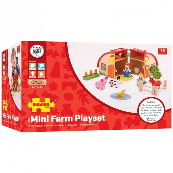 Farma játék szett bőröndben