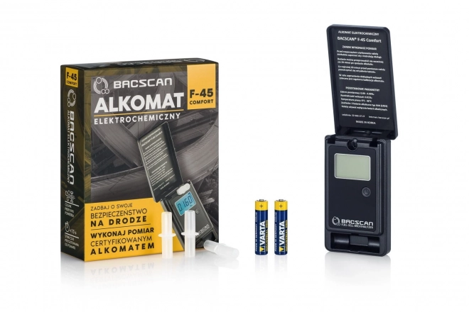 Elektrokémiai alkoholteszter Bacscan F-45 Comfort