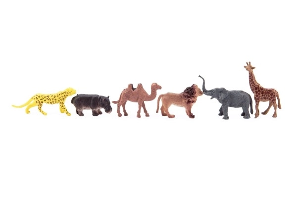 Mini Safari Állatkert figurák 5-6 cm 12 darabos készlet