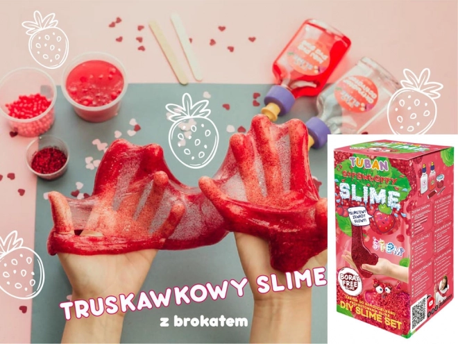 Szuper slime készlet - Eper