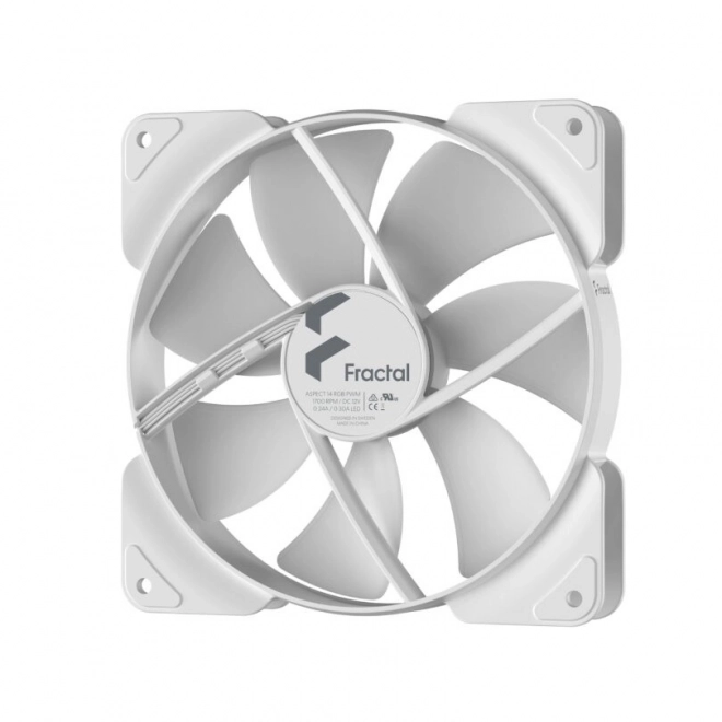 Rgb pwm 140 mm fehér keretes ventilátor