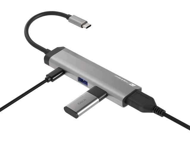 Natec fowler slim többportos dokkoló USB-C PD, 2x USB 3.0, HDMI 4K