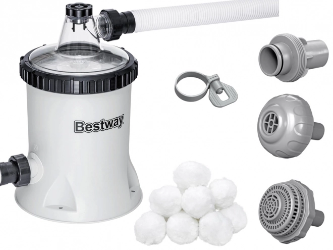 Bestway homokszűrős medenceszivattyú Polysphere technológiával