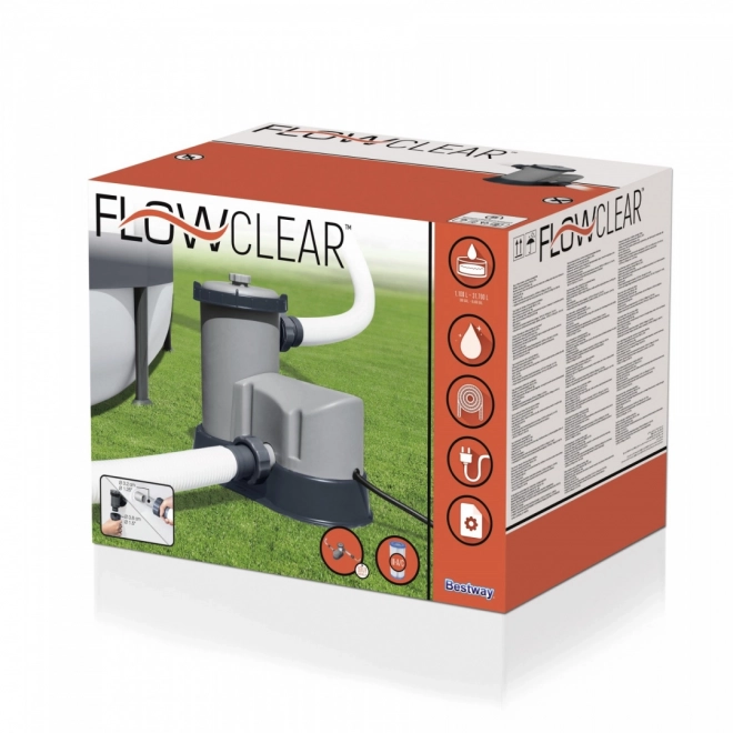 Flowclear™ Bestway medence szűrőszivattyú 5678l/h cserélhető szűrővel