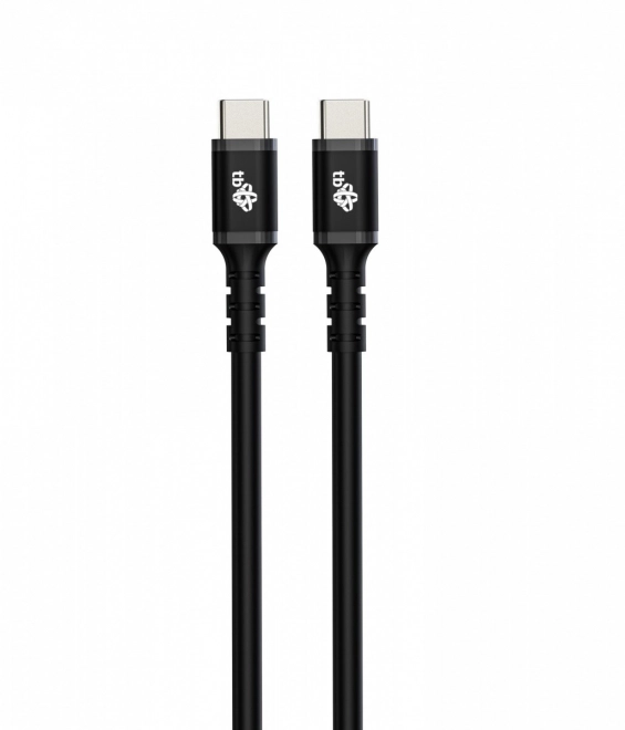 Fekete szilikon USB C - USB C kábel, 3m