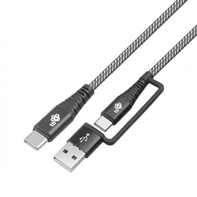 2 az 1-ben USB C - USB C kábel USB A adapterrel, 1.2 m