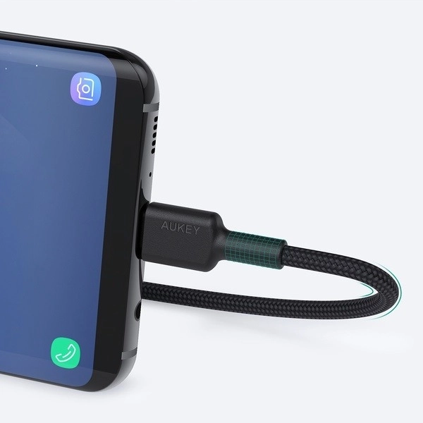 Nylon USB C - USB C kábel 0,9m