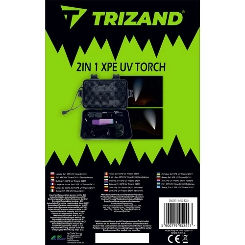 Trizand LED zseblámpa UV fénnyel