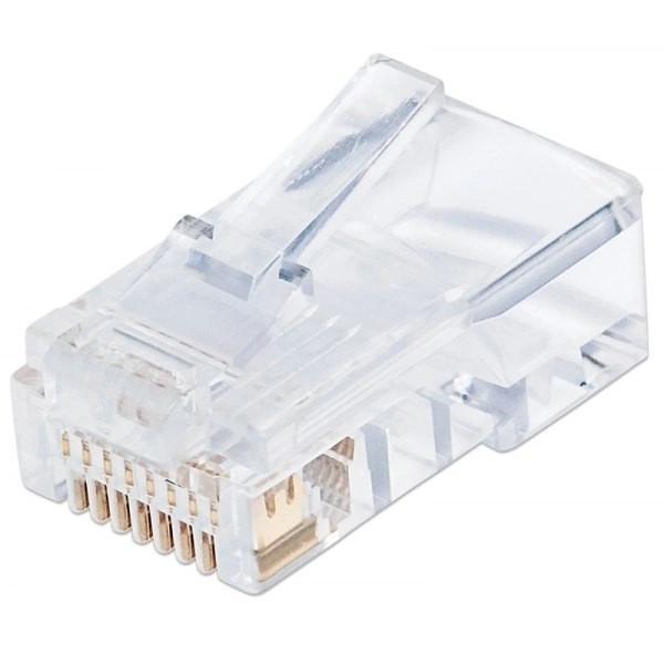 Moduláris RJ45 UTP 8P8C csatlakozó Cat.6 dróthoz
