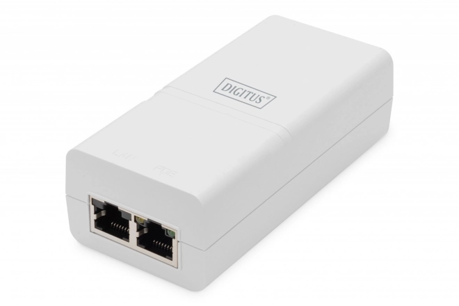 PoE+ Aktív Adapter 52V 30W Gigabit, Fehér